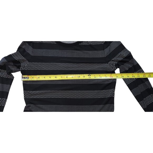 Michael Kors Womens Black & White Striped Polka Dot Dress Size Medium - Picture 6 of 7